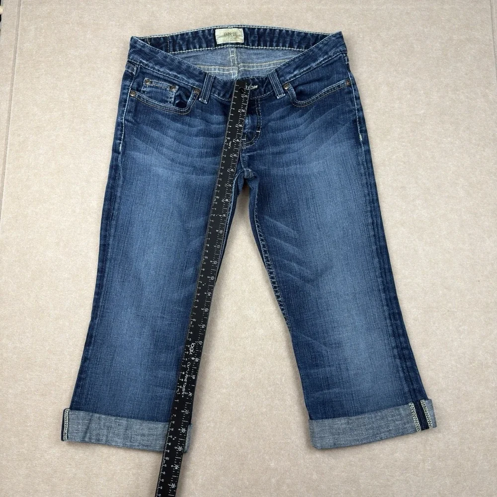 BKE Buckle Jeans Women's Size‎ 29 Blue Capri Starlite Stretch Low Rise Denim